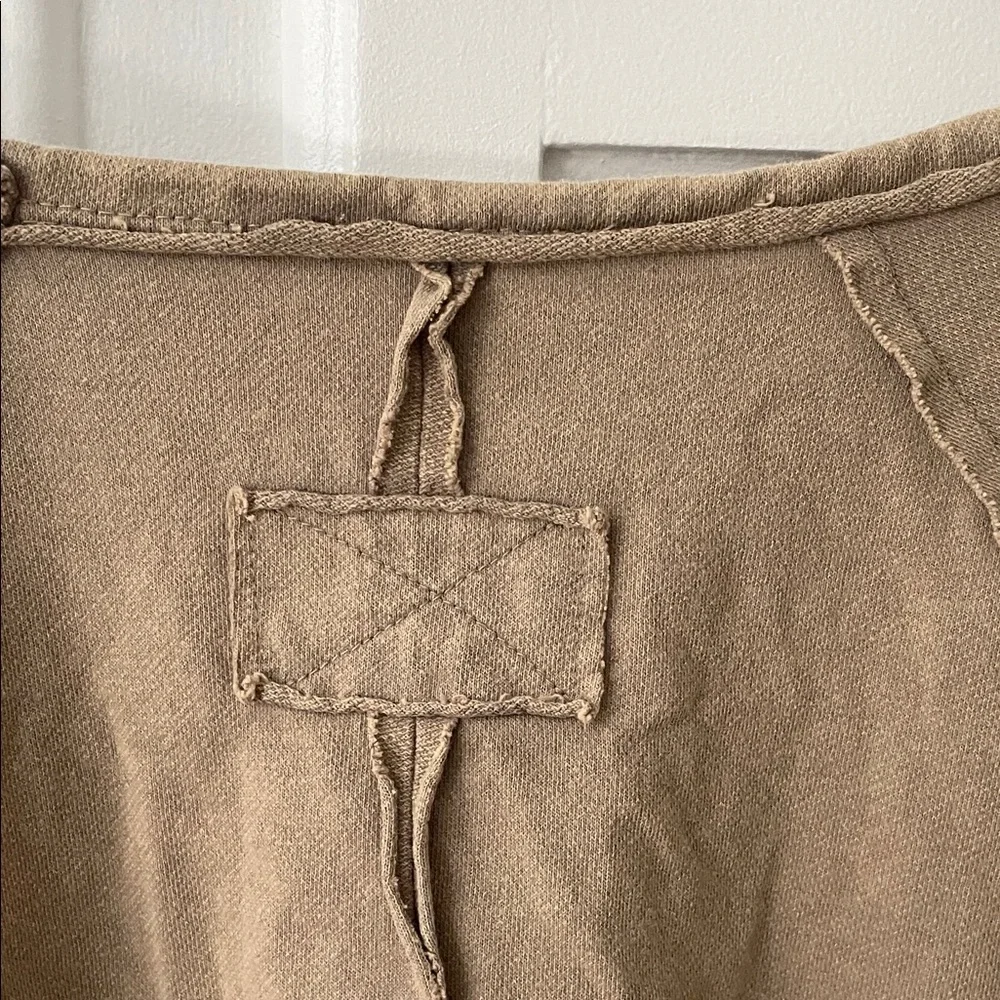 Easel Beige Casual Top - Picture 10 of 12